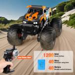 Gampop Remote Control Car Monster Truck Toys,4WD Waterproof Off-Road RC Cars for All terrian,1:16 Amphibious Hobby Pick-up Truck Toy Vehicle Gifts for Boys Girls Presents Age 8 9 10 11 12+
