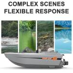 Authticar Remote Control Boat, 2.4GHz 10KM/h High Speed Waterproof Sailboat with Brushless Motor for Pools and Lakes, Mini Electric Toy for Teens Adults