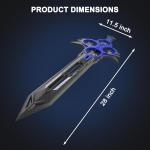 Virellia Flying Sword RC Airplane, Flying Dagger Remote Control Airplane Drone for Kids Adults 8-16, Gesture Control Planes with 360° Flip Fighter Jet Toy, Stunt Roll, Gifts for Kids Boys Girls, Large