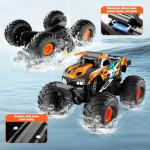 Gampop Remote Control Car Monster Truck Toys,4WD Waterproof Off-Road RC Cars for All terrian,1:16 Amphibious Hobby Pick-up Truck Toy Vehicle Gifts for Boys Girls Presents Age 8 9 10 11 12+