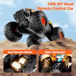 Gampop Remote Control Car Monster Truck Toys,4WD Waterproof Off-Road RC Cars for All terrian,1:16 Amphibious Hobby Pick-up Truck Toy Vehicle Gifts for Boys Girls Presents Age 8 9 10 11 12+