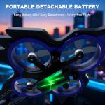 Virellia Flying Sword RC Airplane, Flying Dagger Remote Control Airplane Drone for Kids Adults 8-16, Gesture Control Planes with 360° Flip Fighter Jet Toy, Stunt Roll, Gifts for Kids Boys Girls, Large