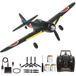 ANTSIR Zero A6M WW2 RC Airplane for Adults 14+ - 4 Channel Remote Control Warbird Fighter with 6-Axis Gyro Aerobatic, Park Flyer Gift