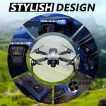 Buvnatep Foldable FPV Drone with 1080P Camera, RC Mini Drone for Kids and Adults, 2 Batteries, Carrying Case, Gesture Control, Altitude Hold, One-Key Launch/Landing, and 3D Flip Function