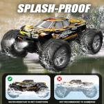 XUERENTECH 1:16 Scale All Terrain RC Car, 36 KPH High Speed 4WD Electric Vehicle with 2.4 GHz Remote Control, 4X4 Waterproof Off-Road Truck with Two Module Batteries