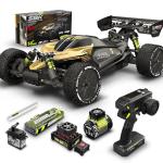 RIAARIO 1/10 Brushless RC Cars, RTR, Beginner, 40+ MPH, Metal Drivetrain, 4WD, Waterproof Electronics, Black, Ages 14+