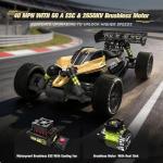 RIAARIO 1/10 Brushless RC Cars, RTR, Beginner, 40+ MPH, Metal Drivetrain, 4WD, Waterproof Electronics, Black, Ages 14+