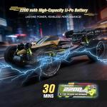 RIAARIO 1/10 Brushless RC Cars, RTR, Beginner, 40+ MPH, Metal Drivetrain, 4WD, Waterproof Electronics, Black, Ages 14+