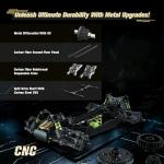 RIAARIO 1/10 Brushless RC Cars, RTR, Beginner, 40+ MPH, Metal Drivetrain, 4WD, Waterproof Electronics, Black, Ages 14+