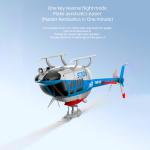 Ssccgym C138Pro 206 Remote Controlled Helicopter for Adults Beginners RC Heli Aileronless 6CH 6-Axis Gyroscope Air Pressure Hold Optical Flow Position Fly Upside Down 3D Rolling RTF 2Batteries