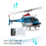 Ssccgym C138Pro 206 Remote Controlled Helicopter for Adults Beginners RC Heli Aileronless 6CH 6-Axis Gyroscope Air Pressure Hold Optical Flow Position Fly Upside Down 3D Rolling RTF 2Batteries