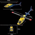NBJIALIN RC ERA A60 Helicopter - Remote Control Helicopters for Adult, 1/42 Sacle 2.4G 4CH Gyro Stabilized Aircraft with Altitude Hold & Optical Flow,3D Stunt Drone (Yellow)