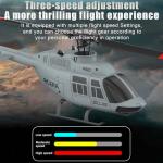 NBJIALIN RC ERA A60 Helicopter - Remote Control Helicopters for Adult, 1/42 Sacle 2.4G 4CH Gyro Stabilized Aircraft with Altitude Hold & Optical Flow,3D Stunt Drone (Yellow)