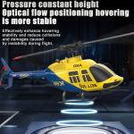 NBJIALIN RC ERA A60 Helicopter - Remote Control Helicopters for Adult, 1/42 Sacle 2.4G 4CH Gyro Stabilized Aircraft with Altitude Hold & Optical Flow,3D Stunt Drone (Yellow)