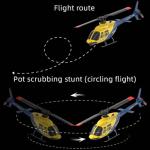 NBJIALIN RC ERA A60 Helicopter - Remote Control Helicopters for Adult, 1/42 Sacle 2.4G 4CH Gyro Stabilized Aircraft with Altitude Hold & Optical Flow,3D Stunt Drone (Yellow)