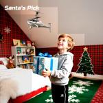 DEERC RC Helicopter for Kids, Remote Control Helicopter, Unique Design Shark Toy Helicopter with 26 Mins Flight (2 Batteries), LED Lights, Altitude Hold, Birthday Idea for Boys 8-12