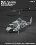 LM19-E Black Hawk RC Helicopter, 2.4GHz Remote Control Helicopter with 10 Launchable Missiles, LED Light, Altitude Hold, One-Key Take Off, Indoor Friendly, Army Toys for Birthday(2 Batteries)