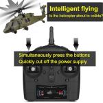 Ssccgym K170 UH60LRemote Controlled Helicopter Aircraft Plane 2.4Ghz 4CH RC Helicopter Heli Aileronless 6-Axis Gyroscope Altitude Hovering 3-Batteries for Adults Beginners