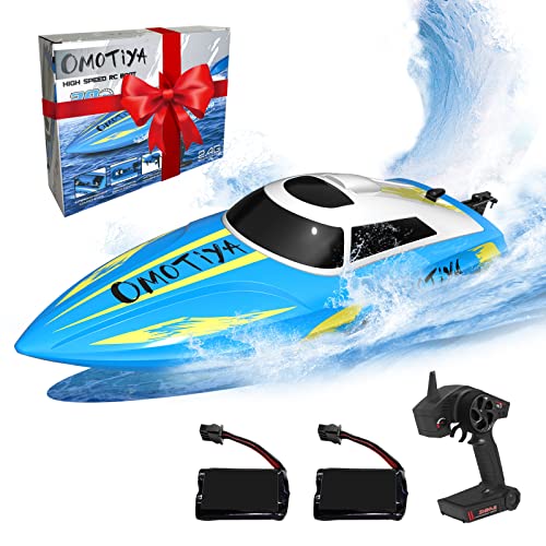 OMOTIYA Fast RC Boat for Kids and Adults