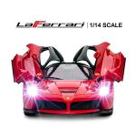 RASTAR RC Car | 1/14 Scale Ferrari LaFerrari Radio Remote Control R/C Toy Car Model Vehicle for Boys Kids, Red