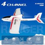 28℃ RC Plane Ranger600 4 Channel Glider Remote Control Airplane 2.4Ghz Ready to Fly RC Airplane Xpilot Stabilization System & One Key Aerobatic for Adults,Kids,Beginners