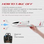 28℃ RC Plane Ranger600 4 Channel Glider Remote Control Airplane 2.4Ghz Ready to Fly RC Airplane Xpilot Stabilization System & One Key Aerobatic for Adults,Kids,Beginners