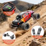 1/16 50MPH Brushless 4WD RC Truck,Upgradeable All-Terrain Remote Control Cars with 3S Battery,Waterproof Fast Off-Road RC Truggy for Adults,Suitable as Gift for Snow/Sand Adventures-Gradient Red
