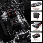 1/16 50MPH Brushless 4WD RC Truck,Upgradeable All-Terrain Remote Control Cars with 3S Battery,Waterproof Fast Off-Road RC Truggy for Adults,Suitable as Gift for Snow/Sand Adventures-Gradient Red