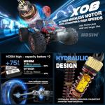 High-Speed 1:10 Brushless RC Off-Road Car