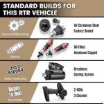 JETWOOD 1/14 50mph Electric Brushless RC Car for Adults, JC14EP V3 All Terrain Super Fast Remote Control Car, Offroad RTR Hobby RC Trucks, Waterproof 3S High Speed, Metal Gear Servo (Upgraded Version)