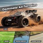 JETWOOD 1/14 50mph Electric Brushless RC Car for Adults, JC14EP V3 All Terrain Super Fast Remote Control Car, Offroad RTR Hobby RC Trucks, Waterproof 3S High Speed, Metal Gear Servo (Upgraded Version)