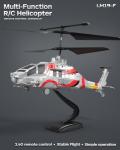 LMRC RC Helicopter with 10 Missiles, LM19-F 2.4GHz Remote Control Helicopter for Beginners and Adults, LED Lights, Altitude Hold, One-Key Take Off, Gifts for Military Fans (2 Batteries)