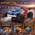 Scientoy 1/16 RC Cars 45 KPH, 4WD All Terrain High Speed Remote Control Car, Offroad RC Truck with 2 Rechargeable Batteries, 60 Mins Runtime, 2.4GHz Fast RC Cars for Adults, Kids and Boys Gifts