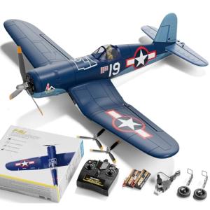 LEAMBE Brushless 4 Channel RC Plane F4U Corsair 500mm Remote Control Airplane Fighter RTF with 6-Axis Gyro, 3 Modes & Aerobatics for Beginners & Adults