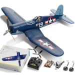 LEAMBE Brushless 4 Channel RC Plane F4U Corsair 500mm Remote Control Airplane Fighter RTF with 6-Axis Gyro, 3 Modes & Aerobatics for Beginners & Adults