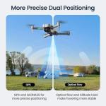 Holy Stone HS440G Drones with Camera for Adults 4k, Under 250g, FPV RC Quadcopter with Brushless Motors, 5GHz Transmission, Auto Return, Follow Me, Waypoints, Foldable Camera Drone for Beginners