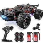 DEERC 1/14 Fast Brushless RC Car for Adults, Max 46+ mph Off-Road Truck, 4WD Waterproof RC, High Speed Remote Control Car, 2 * 3S Lipo, All Terrain RC Truggy for Snow, Sand & Mud