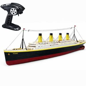 Liberty Imports 1/325 Scale RC Titanic Boat 32 Inch Remote Control Grand Cruise Ship with LED Lights, 2.4GHz RTR Electric RC Boat for Pool Lake Ocean, Large Model Ship for Adults Collectors