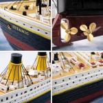 Liberty Imports 1/325 Scale RC Titanic Boat 32 Inch Remote Control Grand Cruise Ship with LED Lights, 2.4GHz RTR Electric RC Boat for Pool Lake Ocean, Large Model Ship for Adults Collectors