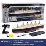 Liberty Imports 1/325 Scale RC Titanic Boat 32 Inch Remote Control Grand Cruise Ship with LED Lights, 2.4GHz RTR Electric RC Boat for Pool Lake Ocean, Large Model Ship for Adults Collectors