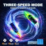 Cirmine RC Boat 2 Pack Remote Control Boats with 7-Mode Colorful LED Lights, 10 Inch RC Boats, 15KM/H High Speed, 2.4GHz Remote, 3 Speed Modes, 4 Batteries, for Kids & Adults, Pool & Lake Racing
