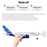 GoolRC A380 RC Airplane, 2.4G 3CH Remote Control Airplane, Easy to Fly RC Plane for Beginner, EPP Foam Fixed Wing Aircraft Glider Model Toys with 2 Batteries for