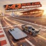 VoleRusher RC [4WD Edition 1/43 Scale Mini RC Drift Car, Toys for Age 8-14 Old Birthday Gifts, High Speed Racing Micro Small with Full Proportional RTR 2.4GHz Remote 2 Tire Sets 8 Cones - Camouflage