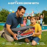 SYMA Remote Control Boat, Big RC Firefighter Boat for Adults and Kids 8-12 with 40 Mins Run Time (2 Batteries), 15 km/h High Speed and Low Battery Warning, Pool Water Toys for Boys Girls