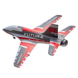 FMS Rc Jets Futura 64MM EDF Sport Jet RED rc Airplanes for Adults for Trainers EDF for Beginners 6 Channel Remote Control Planes PNP(NO Transmitter Batteries and Charger)