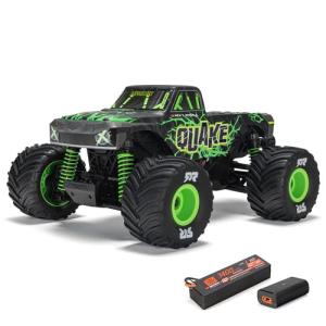 ARRMA RC Truck 1/16 Quake GROM 4X4 RTR Brushed Monster Truck (Battery & Charger Included), Green, ARA2137T2