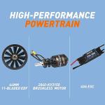 FMS Rc Jets Futura 64MM EDF Sport Jet RED rc Airplanes for Adults for Trainers EDF for Beginners 6 Channel Remote Control Planes PNP(NO Transmitter Batteries and Charger)