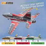 FMS Rc Jets Futura 64MM EDF Sport Jet RED rc Airplanes for Adults for Trainers EDF for Beginners 6 Channel Remote Control Planes PNP(NO Transmitter Batteries and Charger)