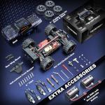 1/14 Scale RC Cars for Adults, 60+ KM/H High Speed RC Truggy, 4X4 Off-Road Remote Control Truck, Waterproof Electric Car with 2S Battery, All Terrain RC Vehicle for Snow, Sand, Beach & Rocky Surfaces