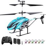 RC Helicopter, Flying Toys 2.4GHz 3.5 Channel Remote Control Helicopter, LED Light Effects, Obstacle Avoidance, One-Key Start/Land and Auto Hover, Remote Toy for Ages 8+ Boys Girls